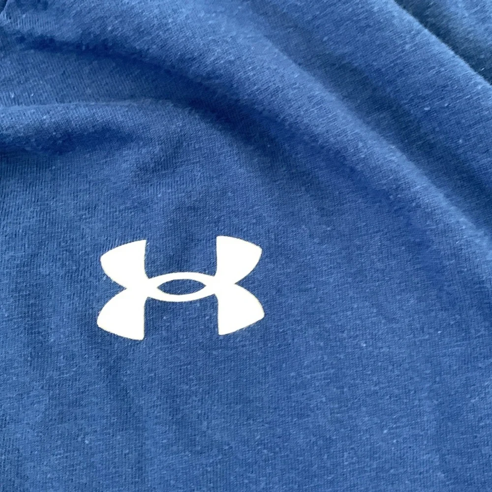 Under Armour Blue Tee & Red Athletic Shorts Set
